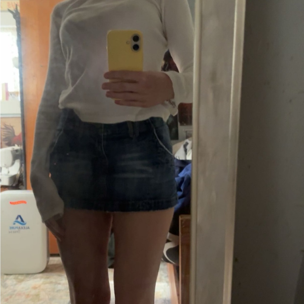American Rag Blue Denim Mini Skirt